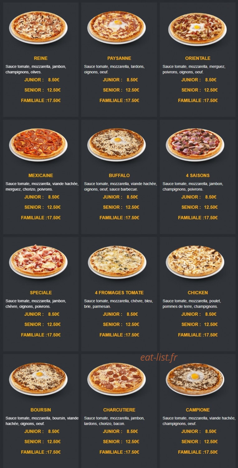 O'pizza — carte page 6