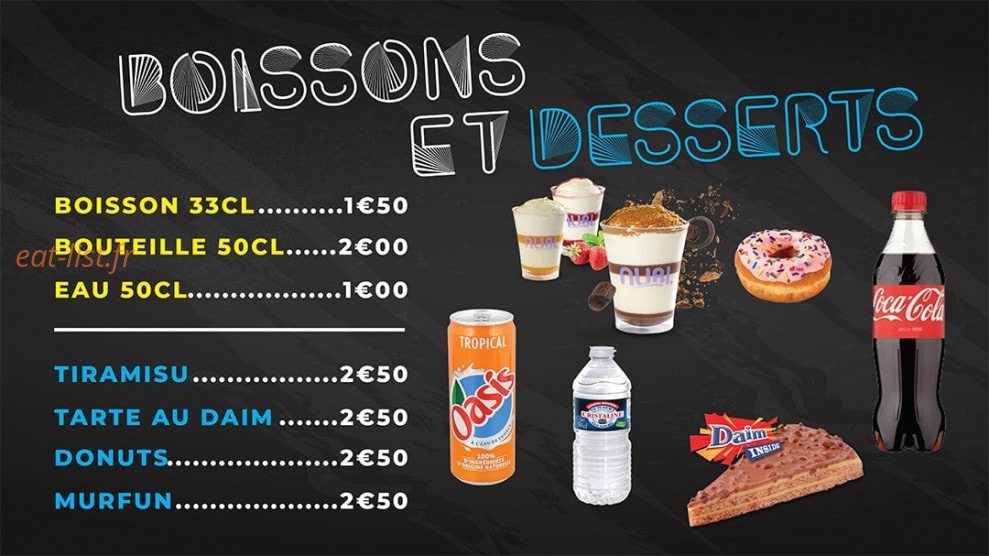 Panorama food — carte page 3