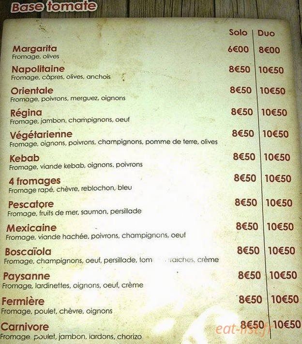 Pizz & Food — carte page 3