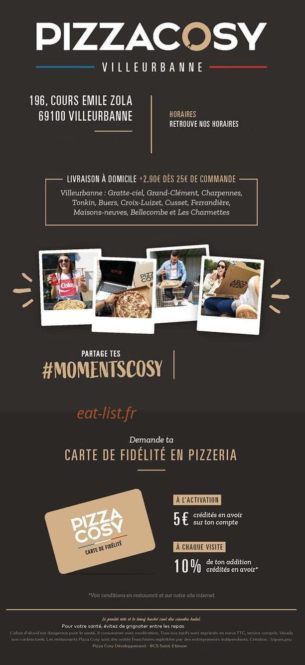Pizza Cosy — carte page 6