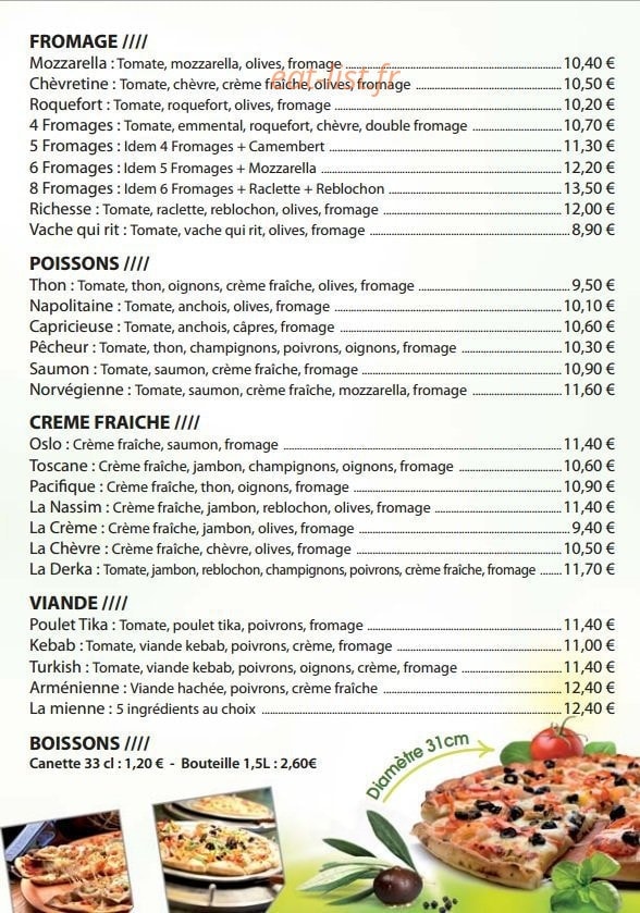 Pizza Leo — carte page 3