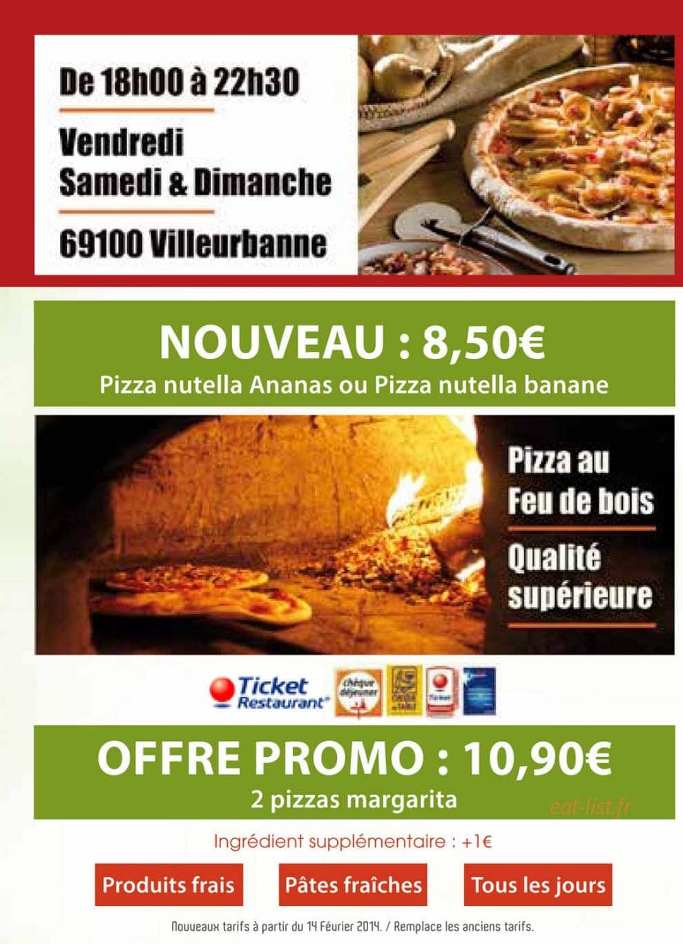 Pizza léo — carte page 4