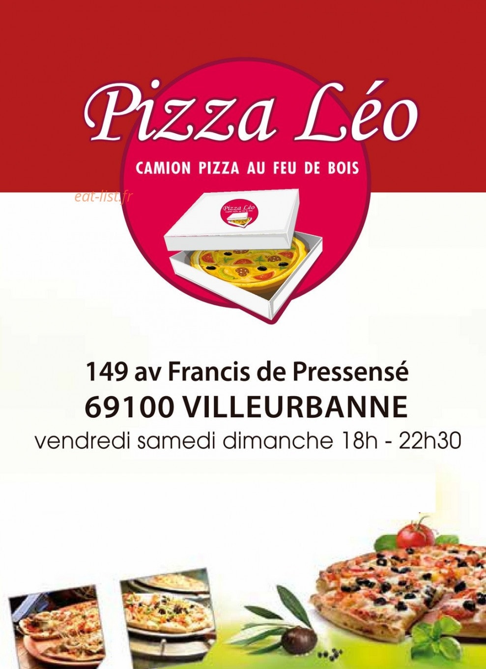Pizza léo — carte page 1