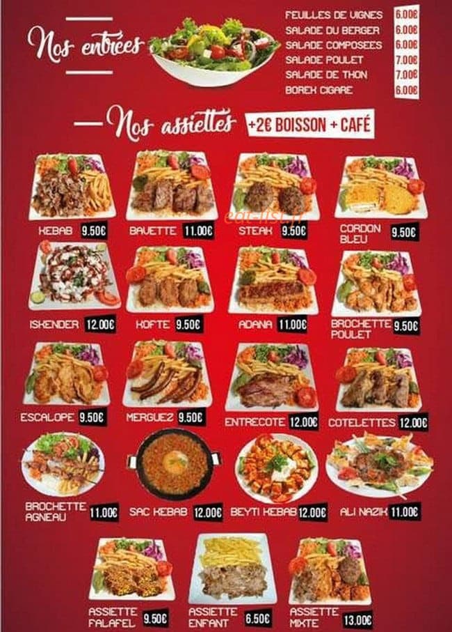 Restaurant Istanbul — carte page 3