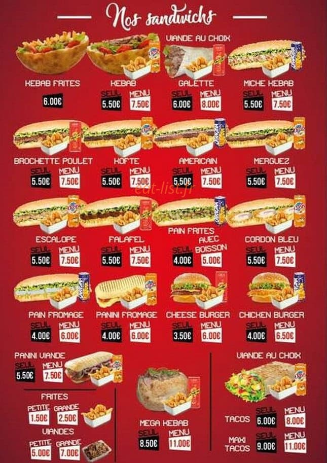 Restaurant Istanbul — carte page 2