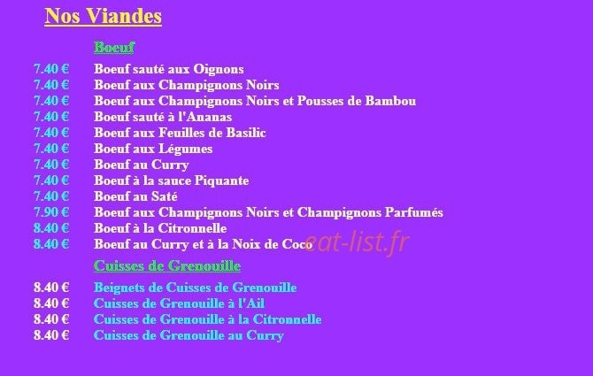 Resto PhiLong — carte page 5