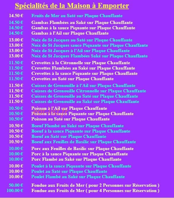 Resto PhiLong — carte page 1
