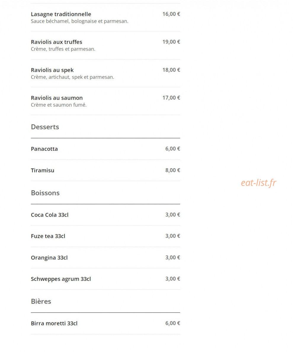 Ristretto — carte page 3