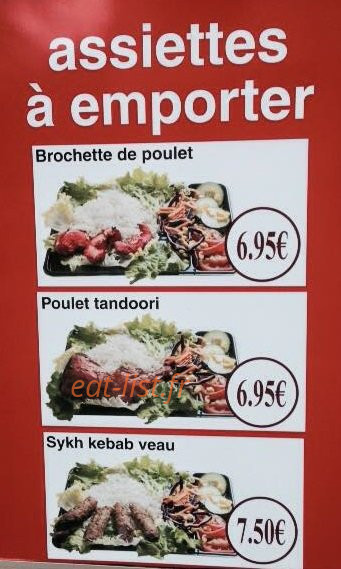 Carte et menu de Royal khan tandoori à Villeurbanne — les assiettes