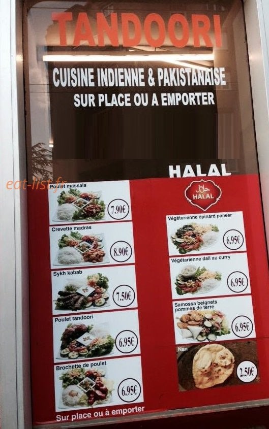 Carte et menu de Royal khan tandoori à Villeurbanne — les plats