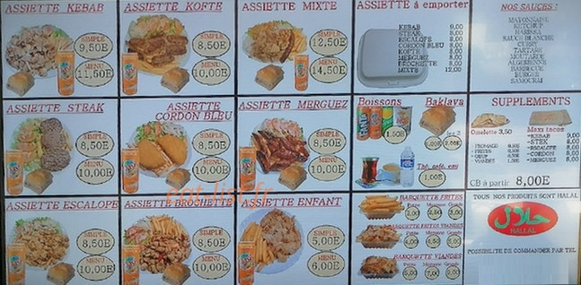 Salengro Kebab — carte page 2