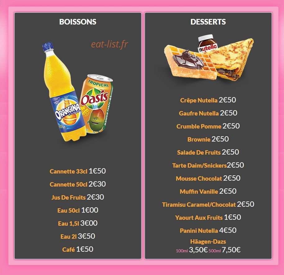 Saveurs Gourmandes — carte page 6