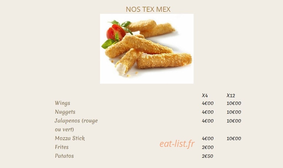 Snack Grill — carte page 6