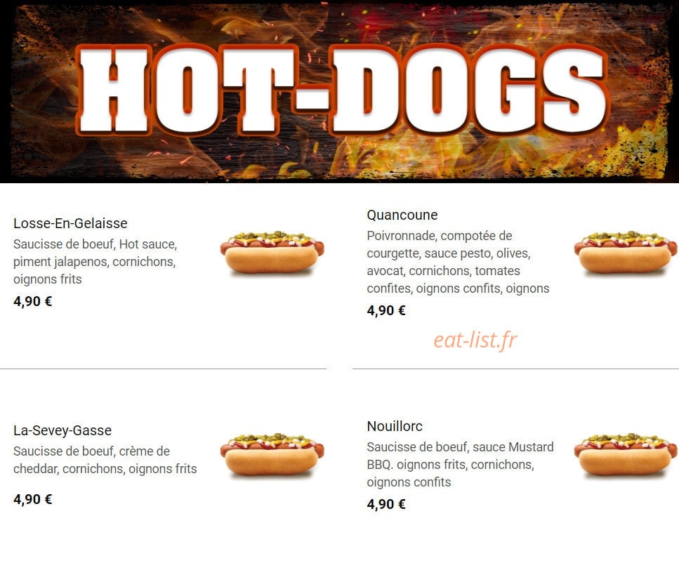 Tacos à la Braise — carte page 3