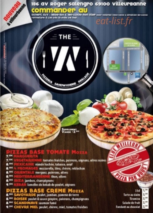 The W — carte page 1