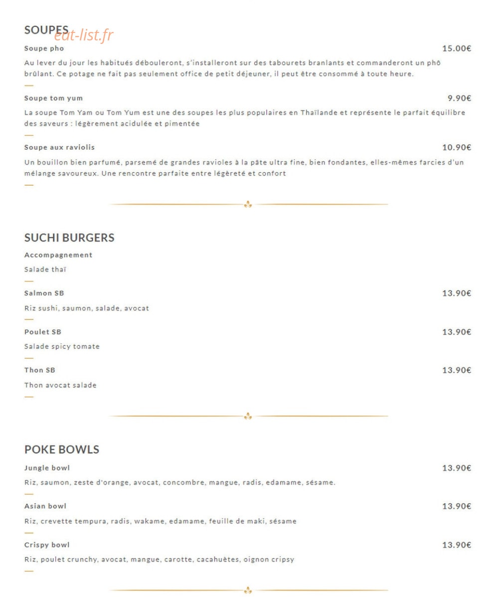 Uncle Thaï — carte page 3