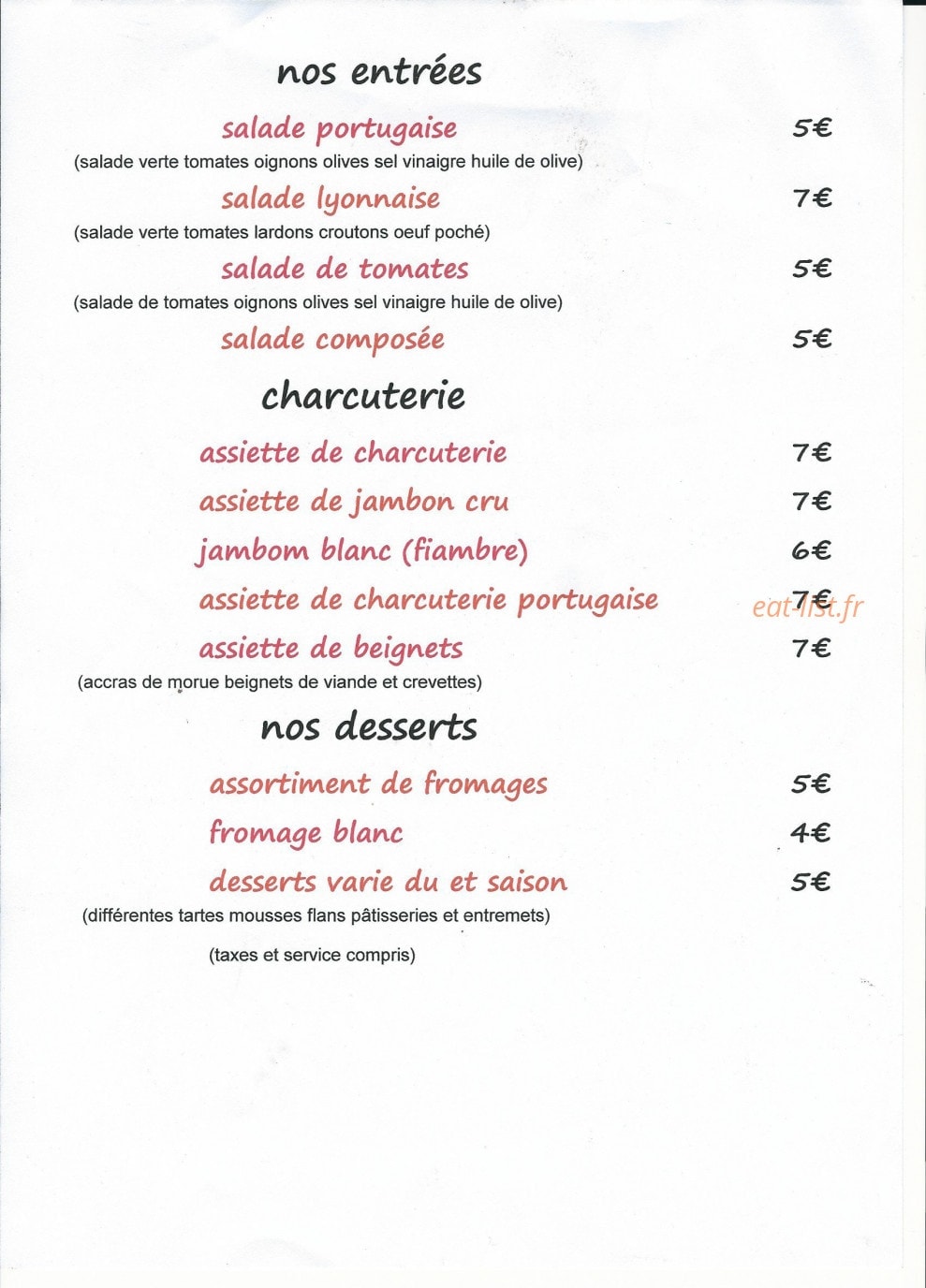 Zé do telhado — carte page 1