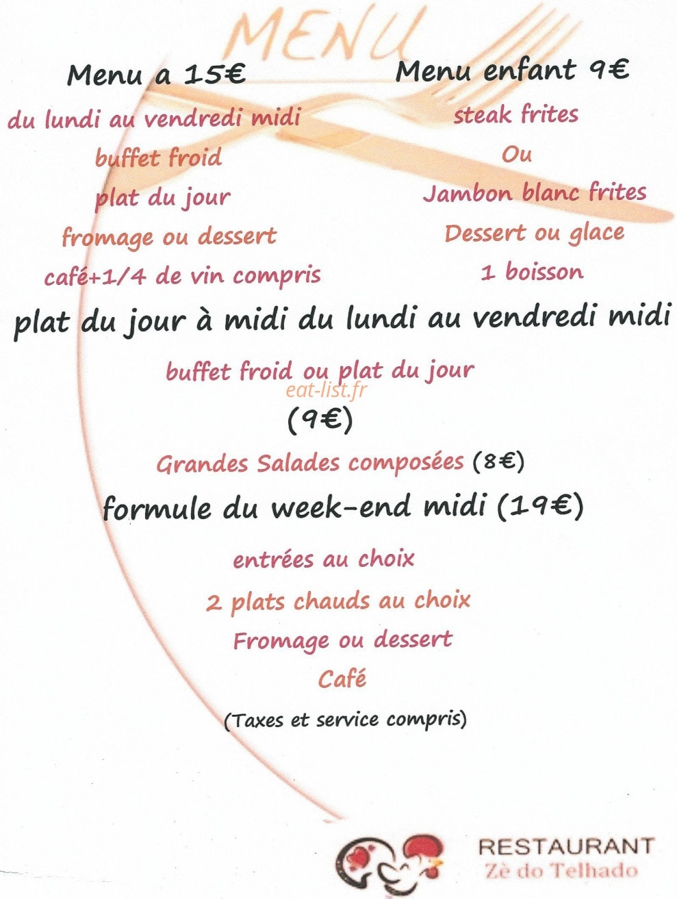 Zé do telhado — carte page 2