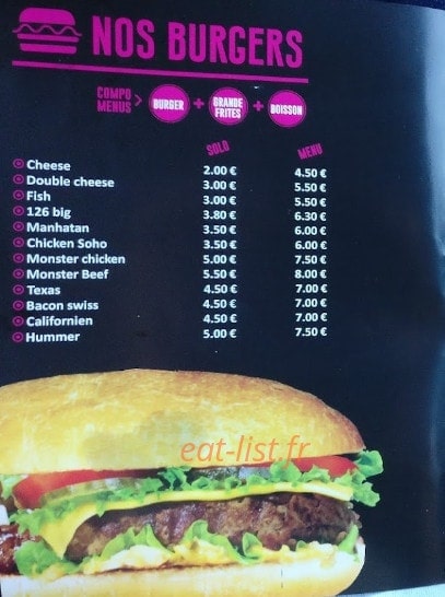 126 Food Avenue — carte page 1