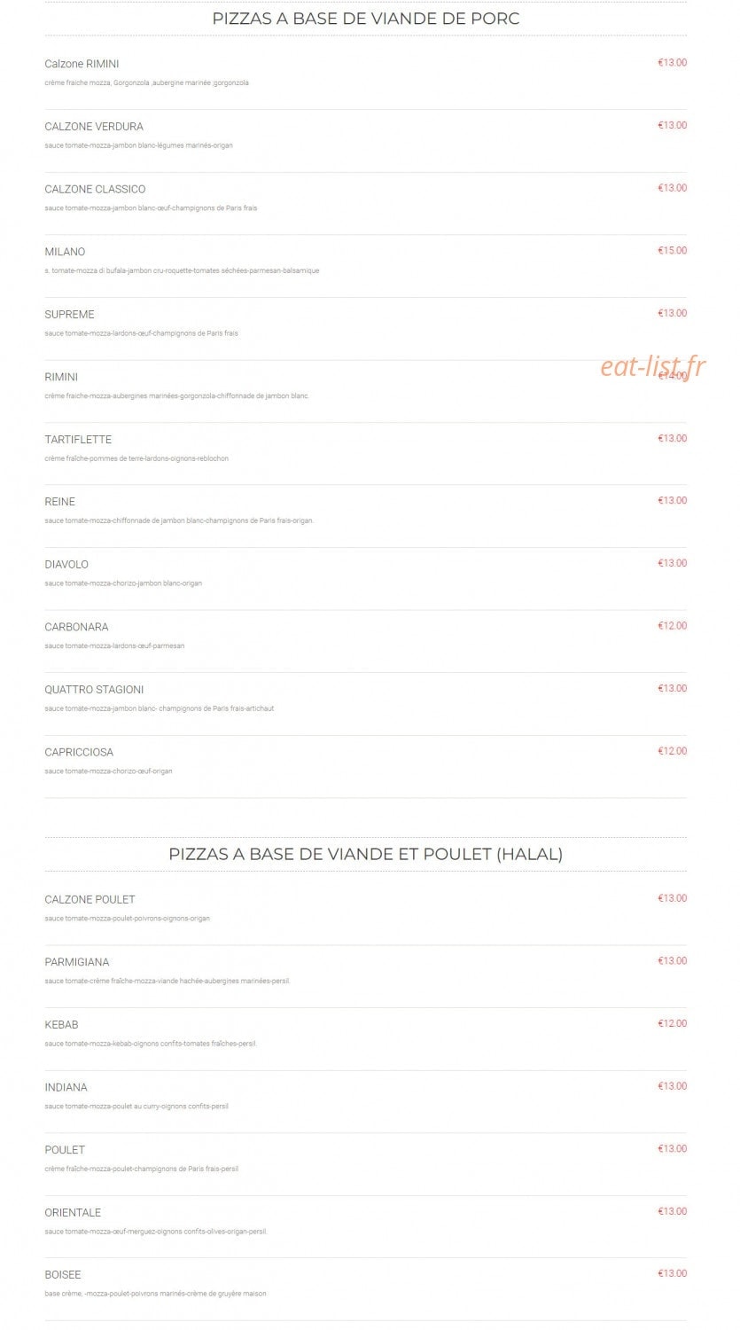 Bella Luna — carte page 8