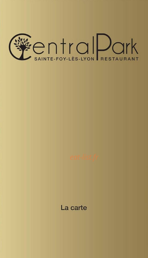 Central Park — carte page 13