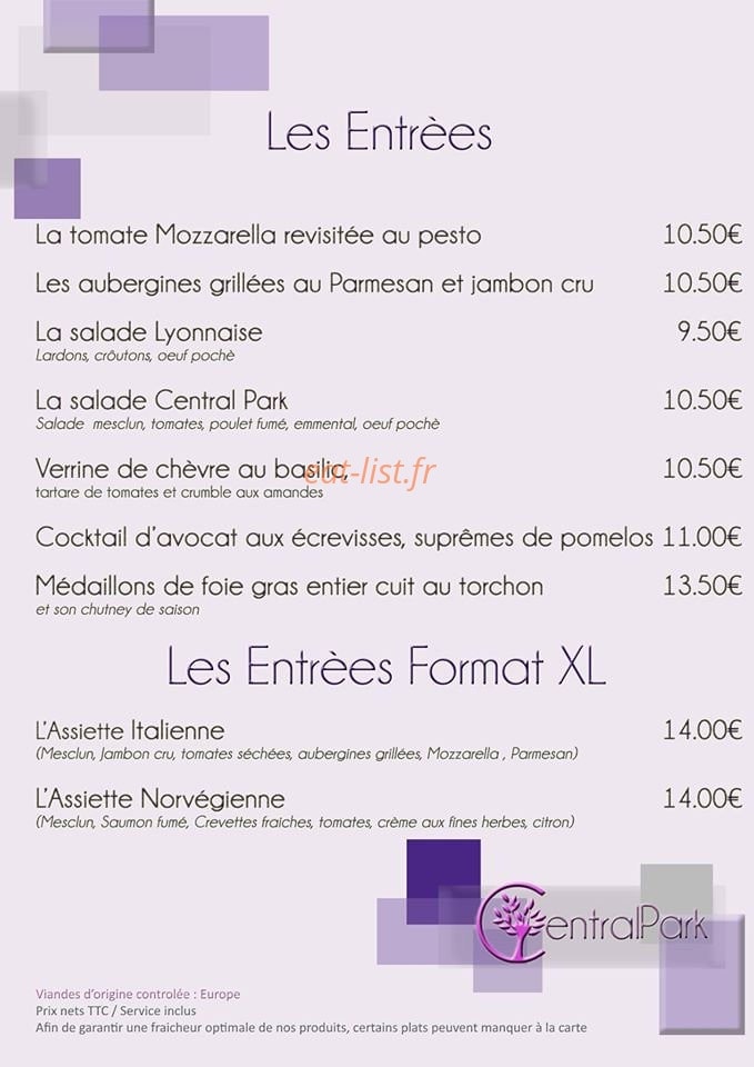 Central Park — carte page 2