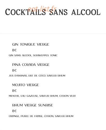 Le Biergarten Lyon — carte page 10