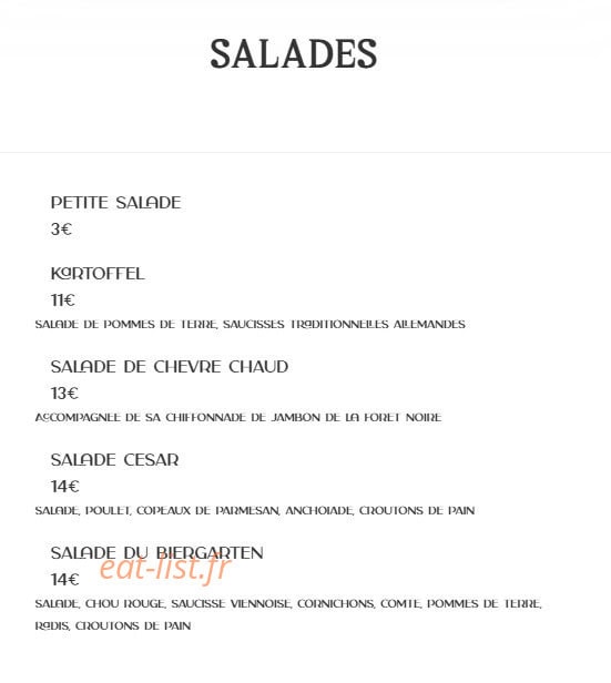 Le Biergarten Lyon — carte page 4