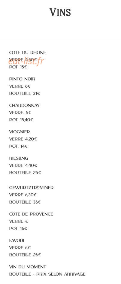 Le Biergarten Lyon — carte page 13