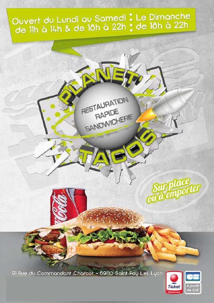 Planet' Tacos — carte page 1