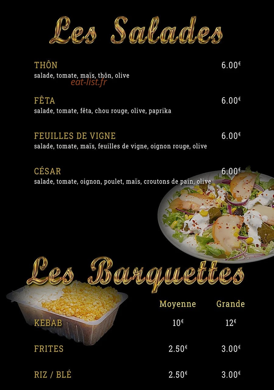Afiyet — carte page 1