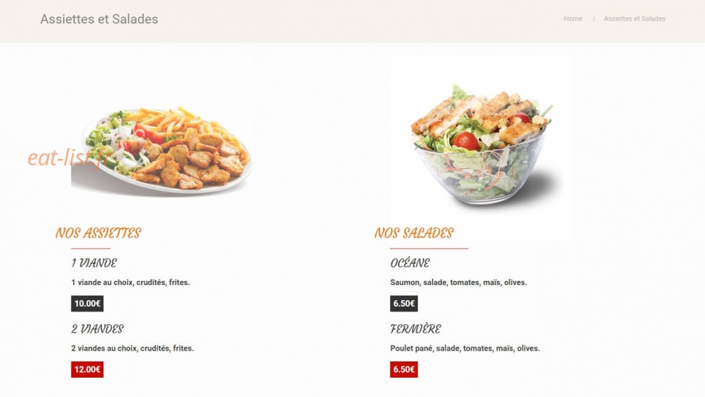 Anas Food — carte page 7