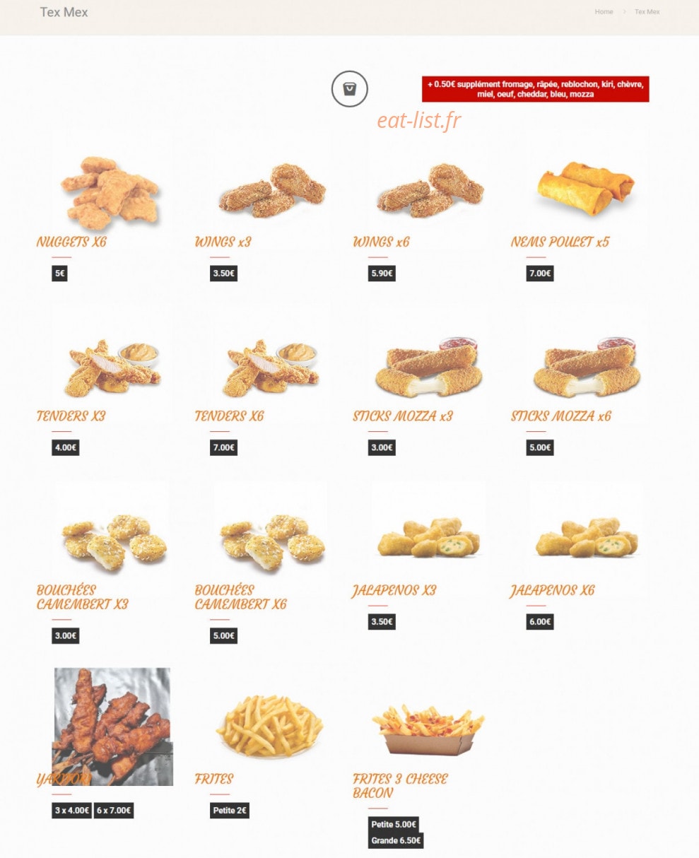 Anas Food — carte page 6