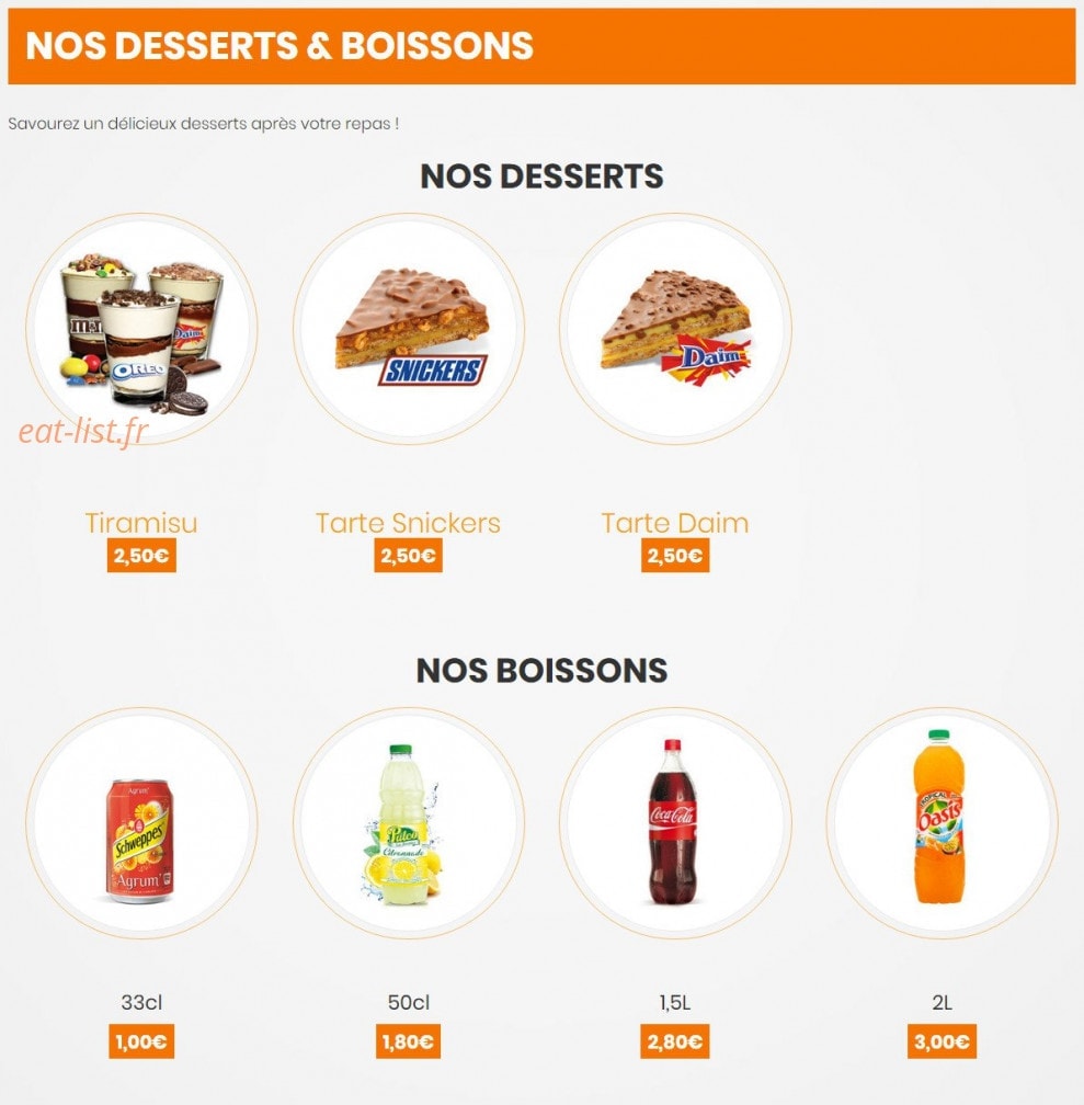 Au Petit gourmand — carte page 6