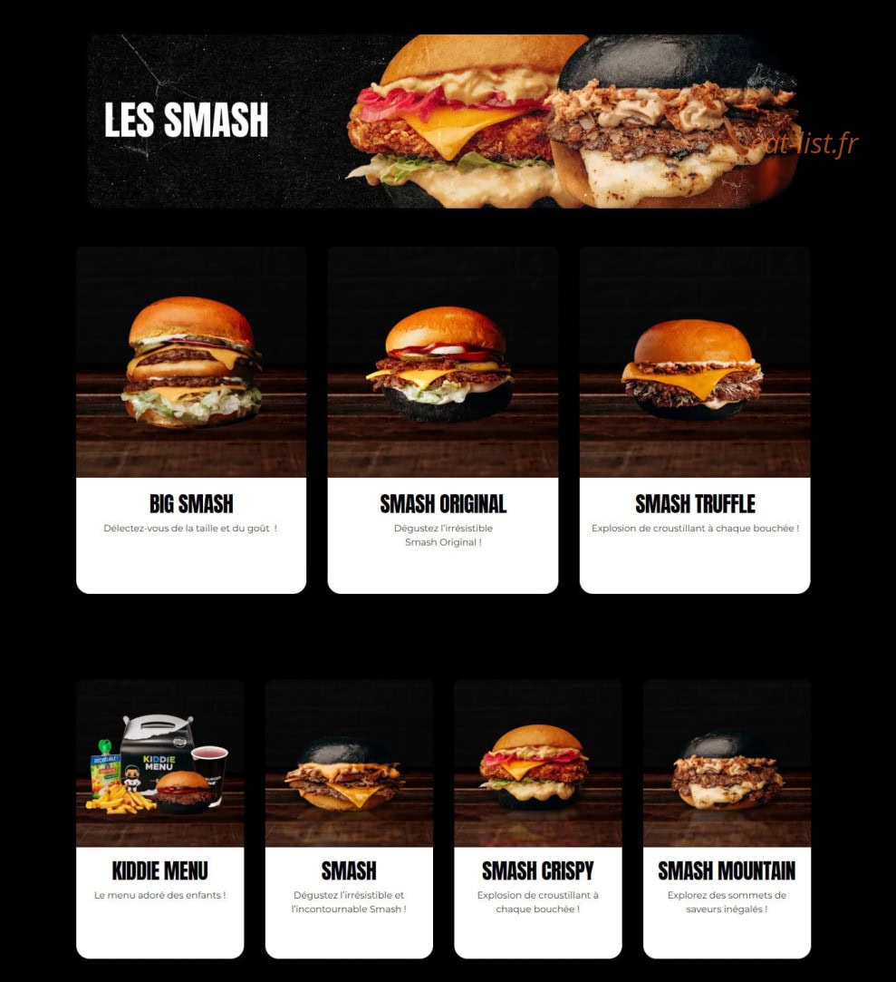 Black & White Burger — carte page 2