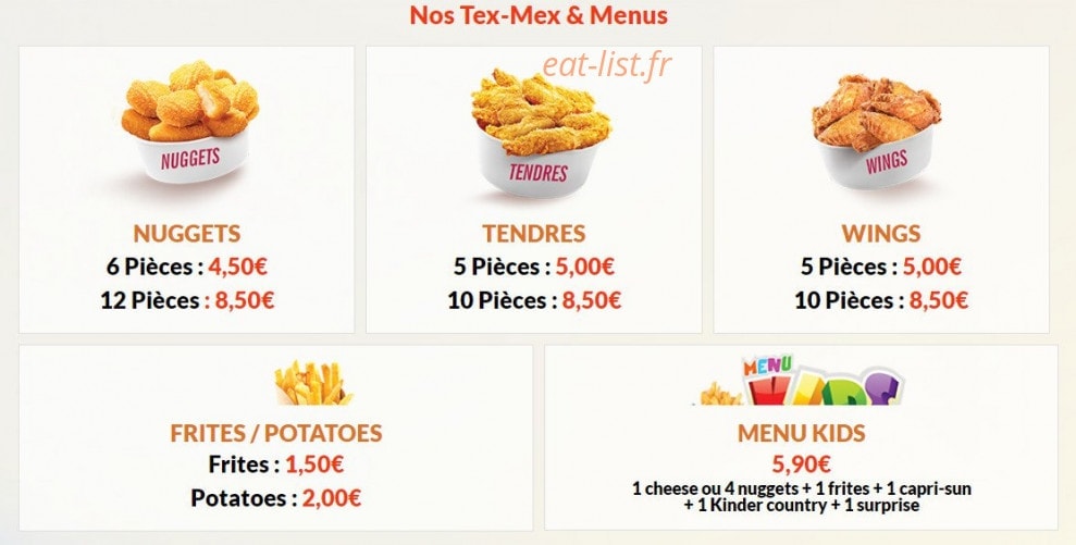 Car Food — carte page 5