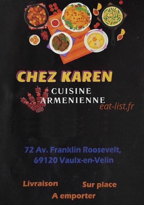 Chez Karen — carte page 1