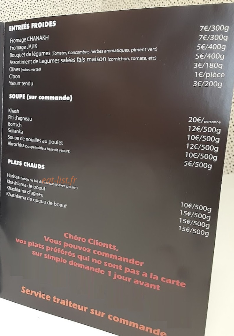 Chez Karen — carte page 2