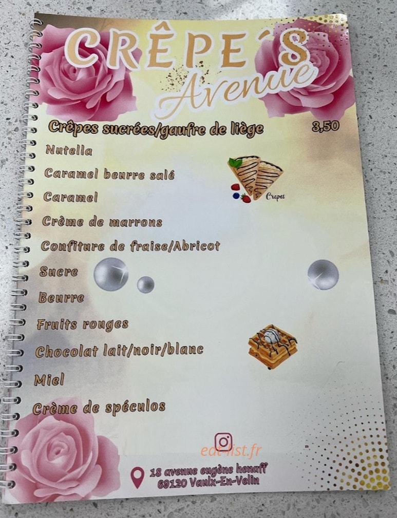 Crepe´s Avenue — carte page 2