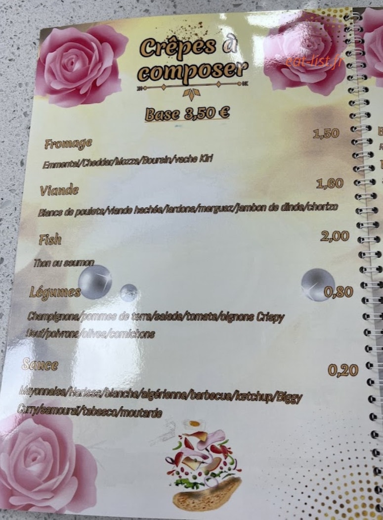 Crepe´s Avenue — carte page 3
