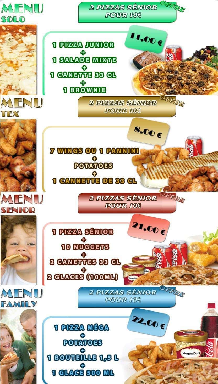 Family Pizza — carte page 2