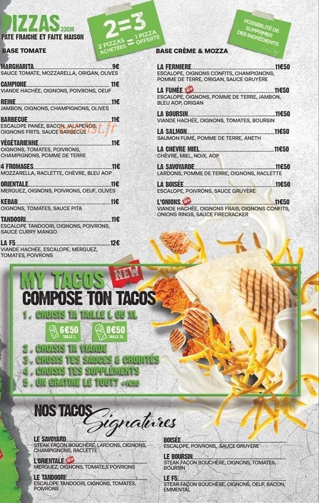 Food Five — carte page 3