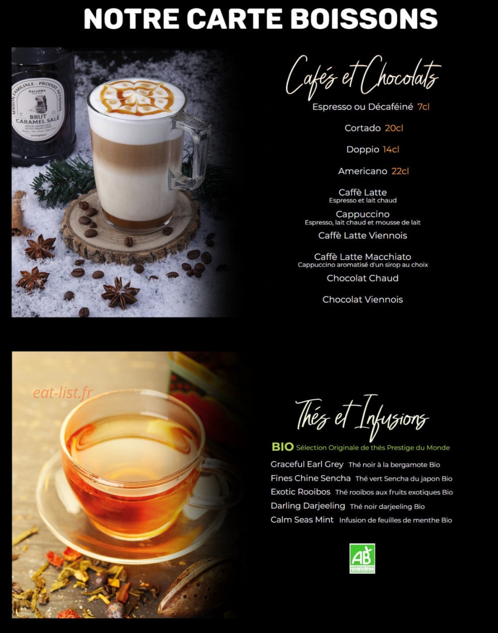Le Club Café — carte page 7