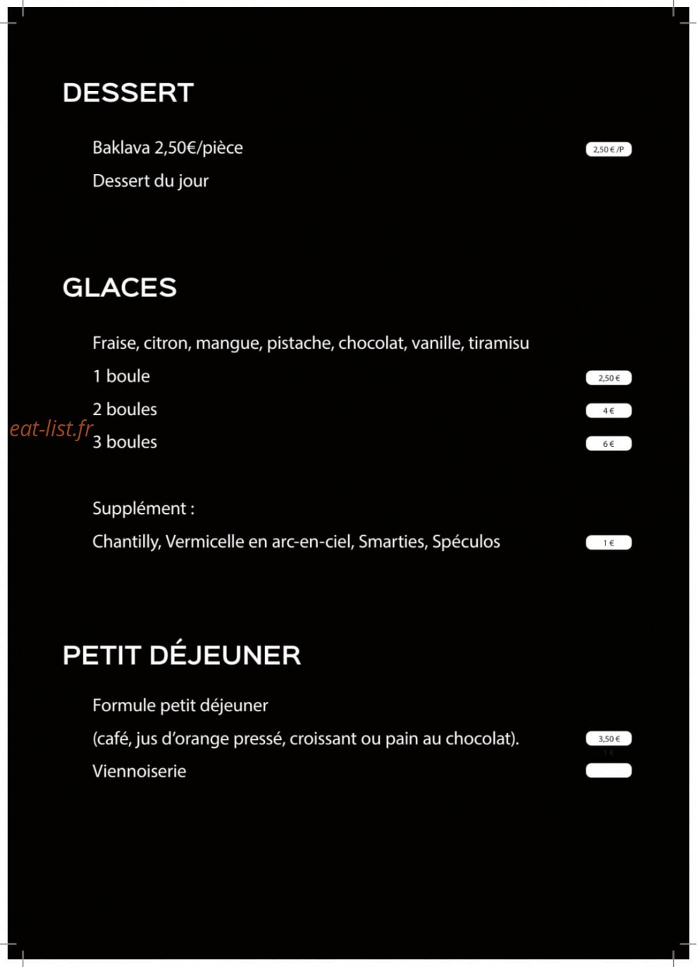 Le lunch lib’ — carte page 9