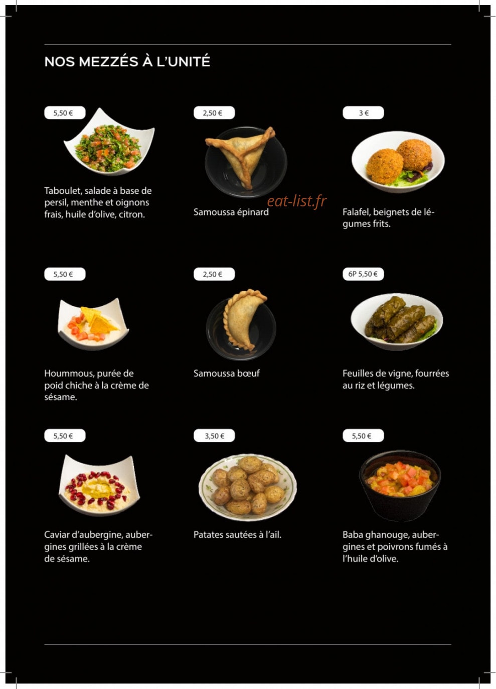 Le lunch lib’ — carte page 4