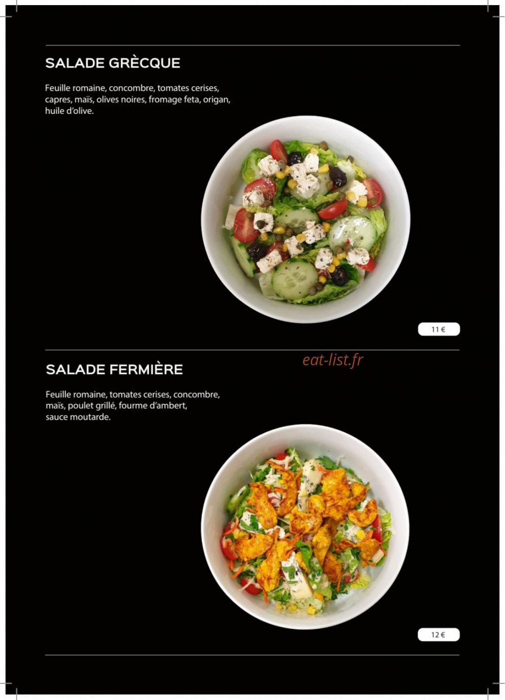 Le lunch lib’ — carte page 7