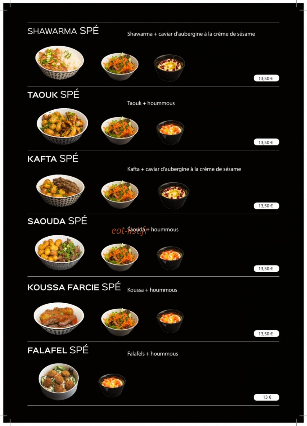 Le lunch lib’ — carte page 3