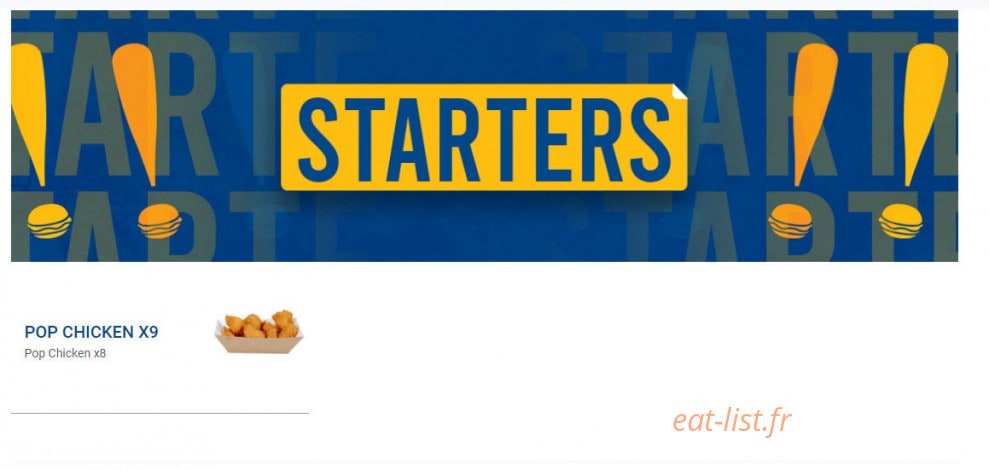 Match Burger — carte page 2
