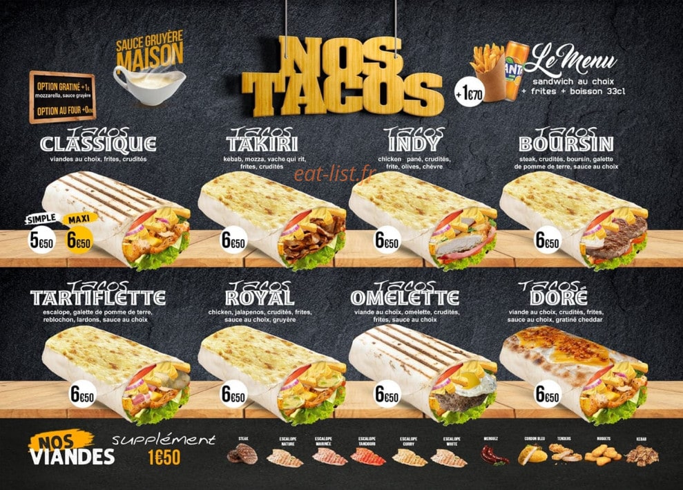 Pizza's — carte page 3