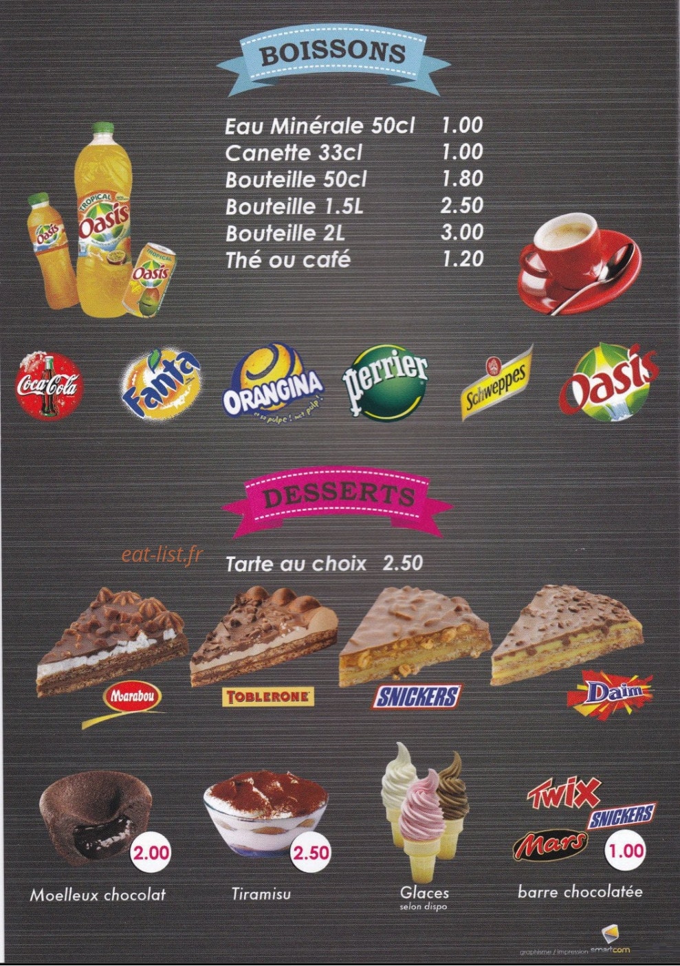 Royal Pizza — carte page 2